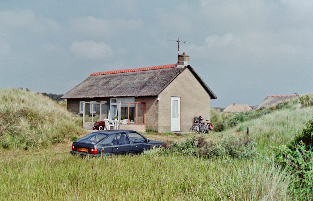 Our first visit to Wadden island Ameland (june 1993) - The BX in front of our holiday cottage