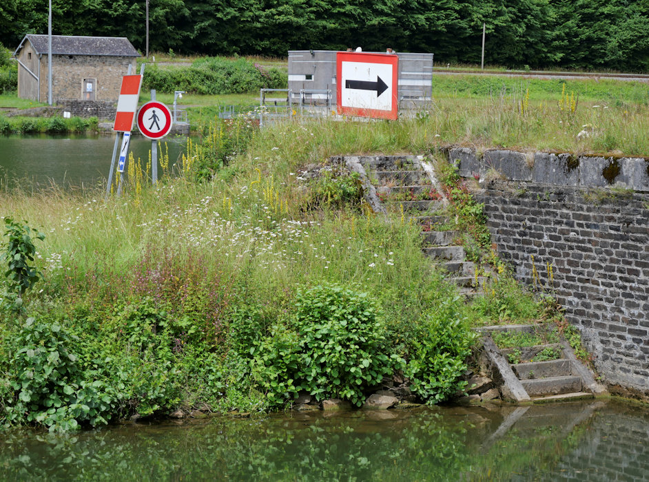 the start of a canal feeding a lock