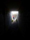 from inside the bunker