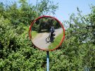 mirror at the road side