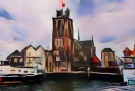 Grote Kerk Dordrecht - style transfer Deepai