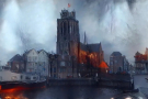 Grote Kerk Dordrecht - style transfer Nightcafe (a bit weird)