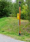 Jyvaskyla university old campus - a cycling path is a foot path