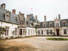 France 2022 - Castle of Regnière-Écluse - inner court with tiny pond
