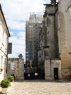 Cycling the old railway of Ponthieu - St Riquier cathedral restoration work