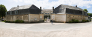 valloires abbey and garden - entrance of the abbey court