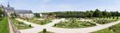 valloires abbey and garden - garden panorama