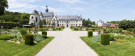 valloires abbey and garden - abbey overlooking the garden