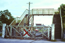 Limerick station foot bridge and crossing 1980