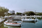 milos 1988 adamantas - jetty with boats at our beach