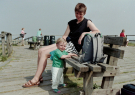 Our first visit to Wadden island Ameland (june 1993) -  Rita and Elvin on the Blinkert