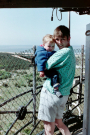 Our first visit to Wadden island Ameland (june 1993) -  Rita and Elvin on top of the lighthouse