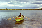 lough corrib 1980 - rowing a boat