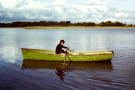 lough corrib 1980 - rowing a boat
