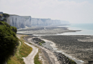 france 2022 - ault chalk cliffs in the haze