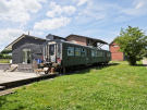 axe vert - autreppes to beaurain - old carriage in front of the marly sur oise station