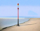 beacon in the bay of the  river canche