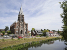 cycling the somme - church in pont remy