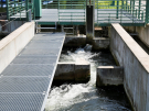 cycling the somme - fish ladder in weir at long