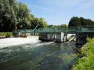 cycling the somme - modern weir at long