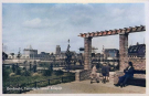 postcard dordrecht 1939 the new krispijn tunnel park - colorized