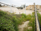 france 2022 - circuit of the Avocet - conveyor belt sand and pebble works 2