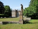 statue at the chateau de bazeilles