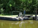 heron guarding a lock