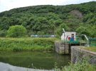 looking at the train over lock 53