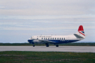 hebrides 1980 north-uist: vickers viscount at benbecula airport