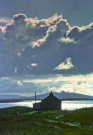 hebrides 1980 north-uist; dark skies over hoe beg