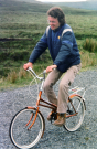 hebrides 1980 skye - arie on his rental bike