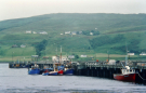 hebrides 1980 skye - full length of pier at uig