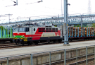 Jyvaskyla railway station - train with birch trunks