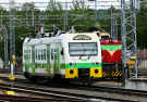 Jyvaskyla railway station - local train arriving