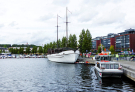 jyvaskyla labour and leisure - harbor area with restaurant ship gaia