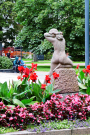 jyvaskyla finland city centre - statue near church