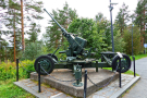 jyvaskyla labour and leisure - anti aircraft cannon at the vesilinna museum