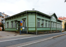 jyvaskyla finland city centre - wooden building from 1863