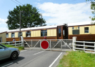 kent & east sussex railway 2008 - carriages  at crossing 