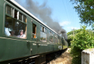 kent & east sussex railway 2008 - carriages of leaving train
