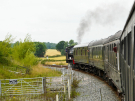 train turning left
