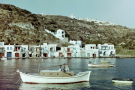 milos 1988 - trips on and around milos - the nicely restored fisherman's houses on kimolos