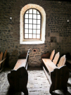 France 2022 - Chapel of Hamelet side window with benches