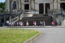 la-chapelle-montligeon-la-ligne-du-tram-walk-2-children in front of cathedral