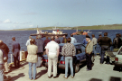 shetland 1989 - lerwick - salvaging a fishing boat