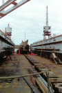 shetland 1989 - lerwick - salvaging a fishing boat