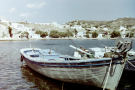 milos 1988 - trips on and around milos - boats on kimolos