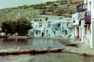 milos 1988 - around adamantas - view of fishing village klima