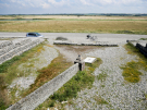 france 2022 - monument for farm that was swallowed by the sea